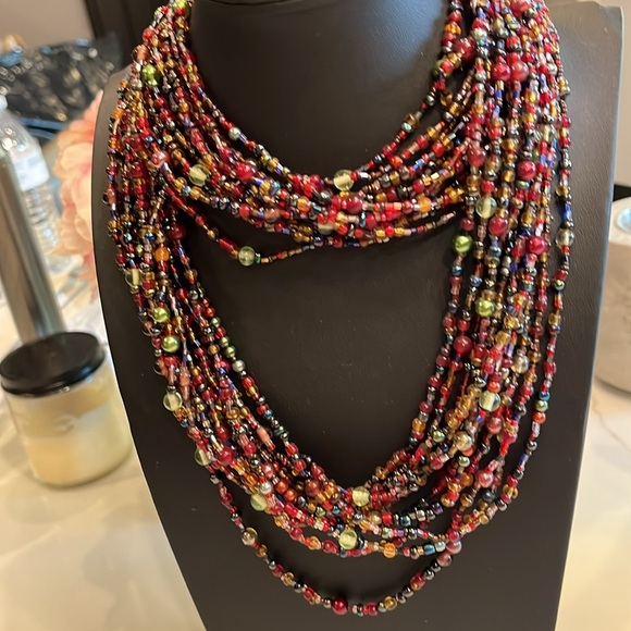 Joan Rivers Stunning Long Multi Color Beaded Necklace. Goes with everything - Picture 13 of 13